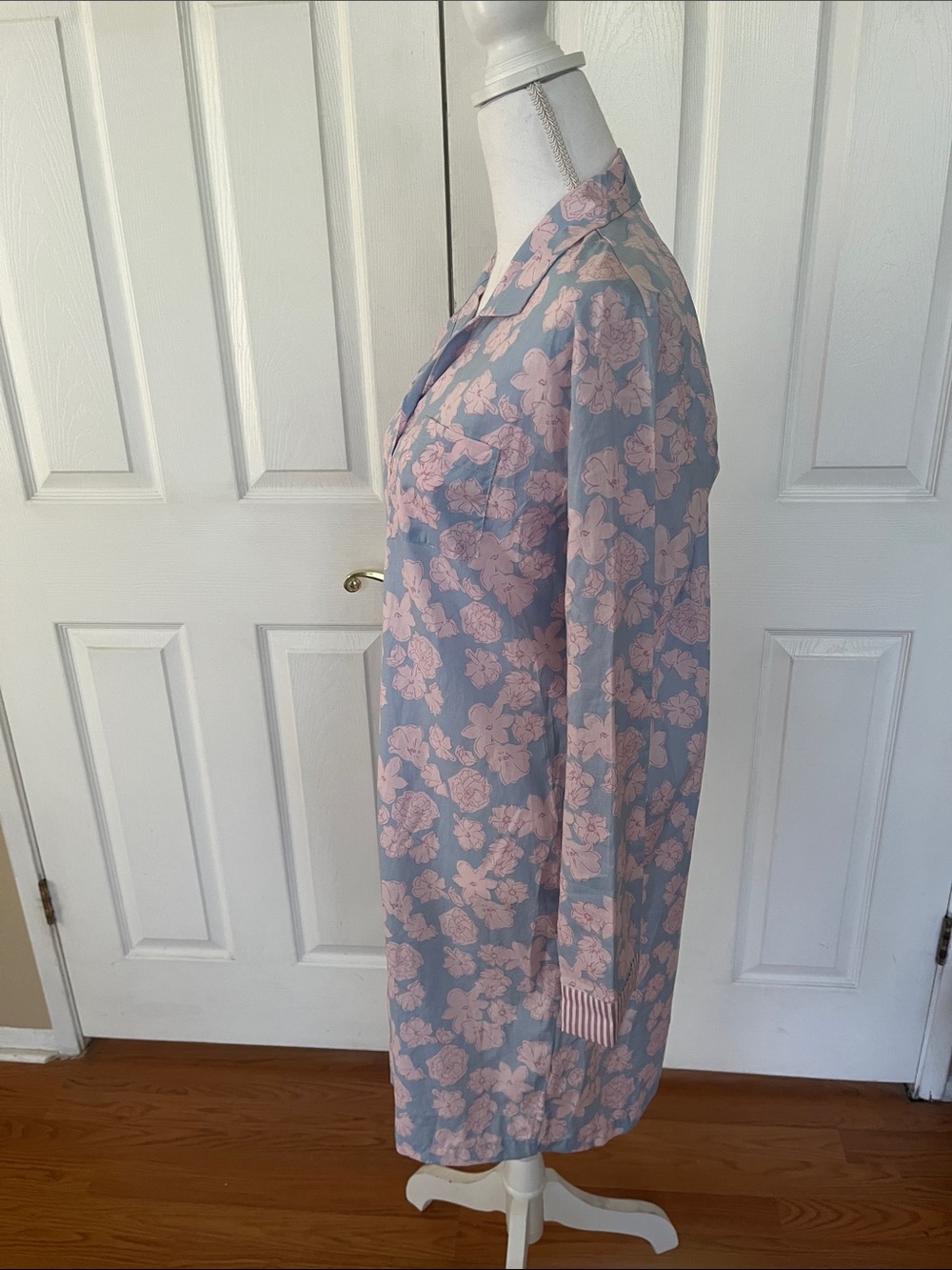 Sweet Dreams Nightgown floral button down 100% cotton - Picture 4 of 8